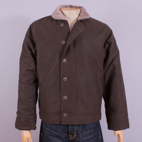 USN N-1 Deck Jacket - Waxed Olive – J. Cosmo